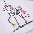 thumbnail image 5 of WIBACKER Cotton 2 Pieces Pajamas for 3-12T Girls Unicorn Sleepwear Toddler Kids Clothes Tops and Pants Set, 5 of 10