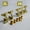 Gold-2L 3R, variant on Gold Closed Electric Bass Tuning Pegs Left & Right Tuners Set for 3L 3R/2L 3R/3L 2R/2L 2R String Configuration Bass Guitar