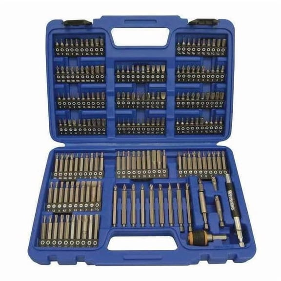 Westward 175 Piece Screwdriver Bit Set, 1/4 in Hex Shank Size 1VXP2