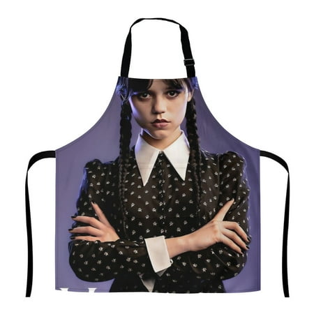 

Wednesday Addams Apron for Men Women Baking Gardening Sewing BBQ Waterproof Cute Gifts