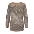 thumbnail image 4 of Sweatshirt for Women Maple Leaf Printed Oversized Crew Neck Pullover Sweatshirt Casual Long Sleeve Fall Tops Camo Hoodie Abercrombie, 4 of 4