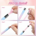 thumbnail image 6 of 2025 News Automatic Refillable Diamond Art Pens Tools with Transparent Box, Rhinestone Picker Tool with 6 Red Wax Refills, Diamond Art Accessories for DIY Crafts Nail Art (Blue and Pink), 6 of 7