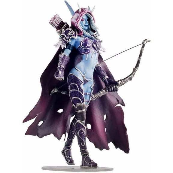 New Arthas, Sylvanas Anime , World of Warcraft PVC Cartoon Game Character Statue Collectibles Decorations Crafts Gifts (Sylvanas 18cm)