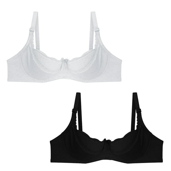 Duo pack de Brasiere de copa preformada con detalles de encaje. Carnival 816