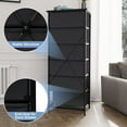 thumbnail image 4 of Crestlive Products 6 Drawers Dresser Vertical Storage Tower Chest, Black, 4 of 8