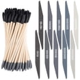 thumbnail image 1 of 40 Pcs Model Sanding Sticks Set Include 10 Polishing Sticks Assorted 30 Double End Matchsticks Fine Detailing Sanding Twigs Coded Abrasive Tools for Tight Spaces Models(Double Angle), 1 of 6
