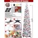 thumbnail image 4 of Árbol de Navidad SINTENILL de 6 pies con 100 luces LED, oropel plateado, 4 of 9