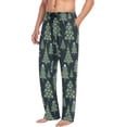 thumbnail image 4 of GZHJMY Christmas Tree Pajama Pants for Men, Lounge Pants Lightweight Men Pajama Bottoms with Drawstring Pockets, Christmas New Year Birthday Gifts, Large, 4 of 6