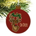 thumbnail image 4 of Oh Deer Dear Christmas Holidays Funny Wood Christmas Tree Holiday Ornament, 4 of 6