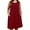 B1-Wine Red, variant on SHOWMALL Women's Plus Dresses Casual Sleeveless Beach Tank Sundress with Pockets 3X Black
