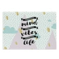 thumbnail image 1 of Positive Energy Cutting Board, Abstract Design Motivational Themed Words with Mind Vibes Life Words, Decorative Tempered Glass Cutting and Serving Board, in 3 Sizes, by Ambesonne, 1 of 2