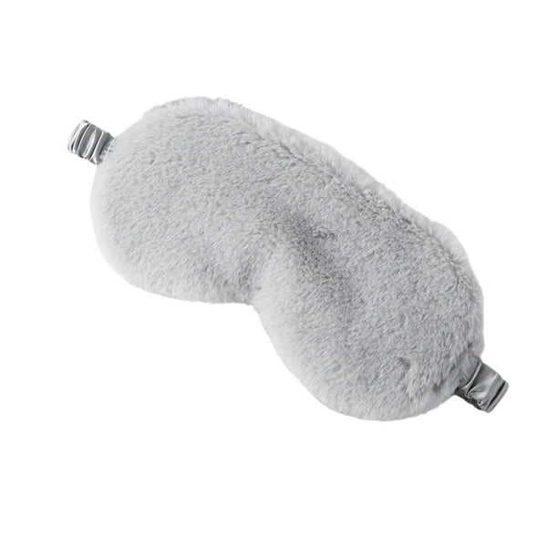 Antifaz para dormir suave, antifaz para dormir cómodo y peludo de imitación de satén, antifaz para dormir, antifaz para dormir para mujeres y hombres, parche para el ojo de regalo