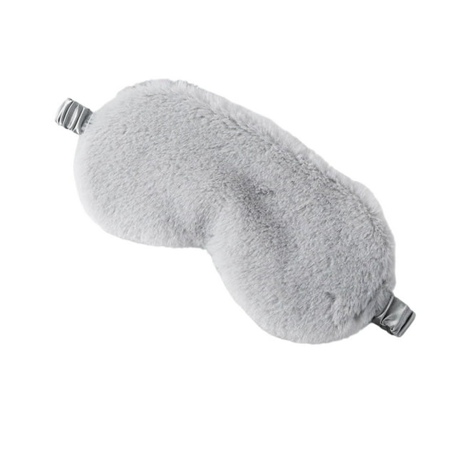 Antifaz para dormir suave, antifaz para dormir cómodo y peludo de imitación de satén, antifaz para dormir, antifaz para dormir para mujeres y hombres, parche para el ojo de regalo