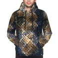 thumbnail image 4 of Bingfone Watercolor Snake Skin Men'S Drawstring Hoodie Long Sleeve Pocket Sweatshirts-4x-Large, 4 of 9