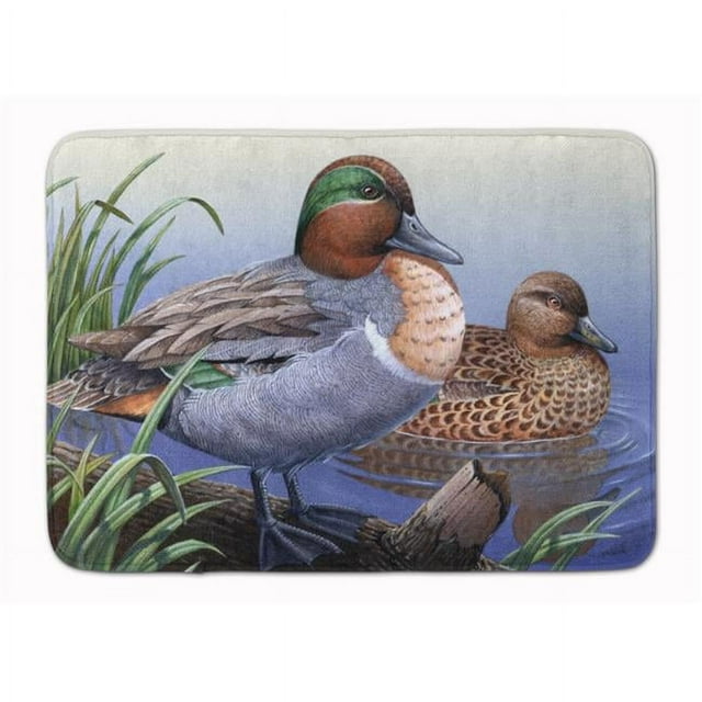 Carolines Treasures PTW2057RUG Canards à Sarcelle Verte dans la Machine à Eau Tapis de Mousse à Mémoire Lavable