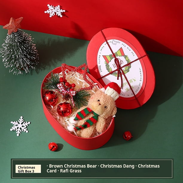 Xihbxyly Oferta Del Día Prime Solo Hoy Liquidación Caja de Regalo de Nochebuena con Regalos Navideños Creativos