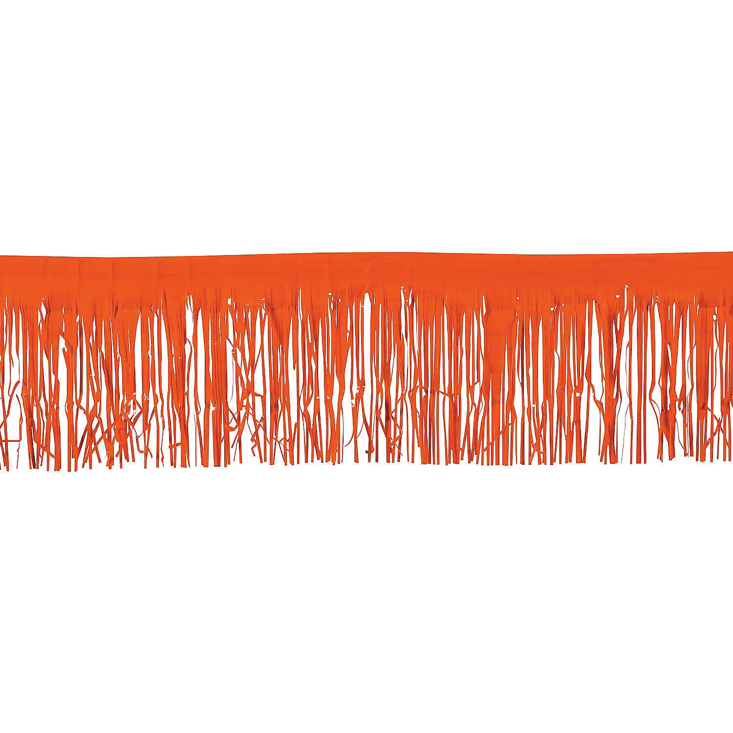 Orange Metallic Float Fringe (10Ft) Party Decor 1 Piece