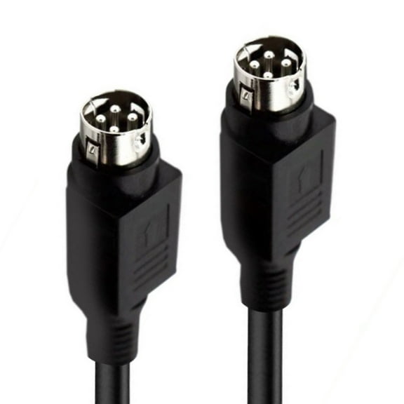 BIBABLYKE 4Pin DIN Male Speakers Cable For R1700BT R1600TIII Speakers High Fidelitys Sound Wire Copper Shielding ABS Housing