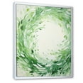 thumbnail image 2 of Designart "Whirling Verdant Green Wreaths" Wreath Floater Framed Wall Art Prints, 2 of 5