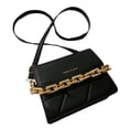 thumbnail image 1 of Trend Sling Chain PU Leather Shoulder bag Female Shoulder Bag Women Messenger Bag Crossbody Bags Rhombus chain bag BLACK, 1 of 8
