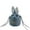 Blue, variant on Ympkerial Bunny Easter Gift Bags with Drawstrings and Rabbit Ear Velvet 5x3.5 Inch Party Favor Pouches for Candy Treats Jewelry Storage 1 Pack
