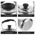 TUMALL Stainless Steel Kettle Make Tea Camping Water Jug Whistling