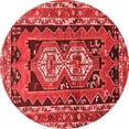 thumbnail image 1 of Ahgly Company Indoor Round Southwestern Red Country Area Rugs, 8' Round, 1 of 4