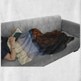 thumbnail image 6 of National Parks Soft Flannel Fleece Throw Blanket, Sunrise at the Mountains Pine Trees Covered on Hill Mist South Carolina, Cozy Plush for Indoor and Outdoor Use, 50" x 60", Multicolor, by Ambesonne, 6 of 6
