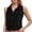 a-Black28166, variant on VNKIDY Womens Sleeveless Collared Button Front Tank Top Solid Color Casual Workwear Blouse For Summer Office Daily Wear Grey