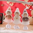 thumbnail image 2 of Toystoory Colgante temático navideño para colgar en la pared de la chimenea, muñeca de tela Adorable, decoración de Navidad para la sala de estar, Kits de decoración para fiestas Rosado Toystoory HA069086-02, 2 of 6