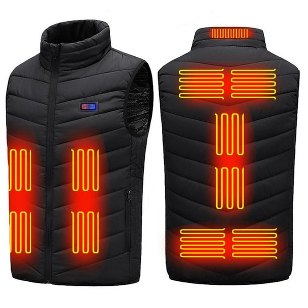 Calefacción Eléctrica Chaleco Con Calefacción Inteligente Usb Lavable 3 Temperatura Ajustable Y 11 Zonas De Calefacción Chaleco Cálido Inevent HA046732-05