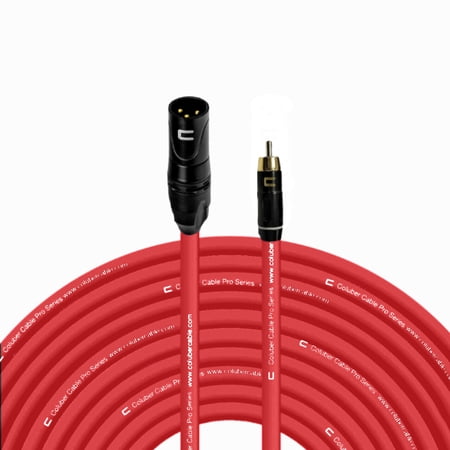 Coluber Cable Unbalanced XLR Cable Male to RCA Pro Audio Music Connector