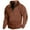 Brown, variant on Kagetolytai Mens Hoodie Sweatshirts Men's Vintage High Neck Top Half Zip Sports Long Sleeve Sweater Mens Hoodies Clearance Blue 3X