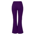 thumbnail image 5 of VISALY Yoga Pants with Pockets for Women, Flared, Flare Leggings for Women, Women's Casual Pants Cross Waist Pocket Trousers, Workout Leggings for Women, 1 Pack Athletic Pants for Women, Purple, L, 5 of 5