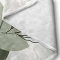 thumbnail image 6 of Abstract Mid Century Flannel Throw Blankets Green Beige Boho Leaf Thick Reversible Plush Fleece Blanket for Bed Couch Sofa,Geometric Minimalist Aesthetic Comfy Warm Fuzzy TV Throws 60"x80", 6 of 6