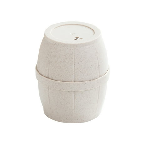 

Bucket Shape Toothpick Jar Holder Wooden Toothpicks Box Creative Table Decoration for Home Restaurant(White)