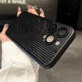 thumbnail image 1 of Original Heat Dissipation Breathable Mesh Hole Case For iPhone 16 15 14 11 12 13 Pro Max Plus Lens Protection Shockproof Cover tzw, 1 of 6