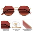 thumbnail image 4 of Gafas de Sol SOJOS Polarizadas Redondas Poligonales para Mujeres/Hombres SJ1157, 4 of 5