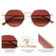 thumbnail image 4 of Gafas de Sol SOJOS Polarizadas Redondas Poligonales para Mujeres/Hombres SJ1157, 4 of 5