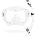 thumbnail image 1 of Kit de máscara y snorkel Cressi F1 Supernova transparente plateado, 1 of 9