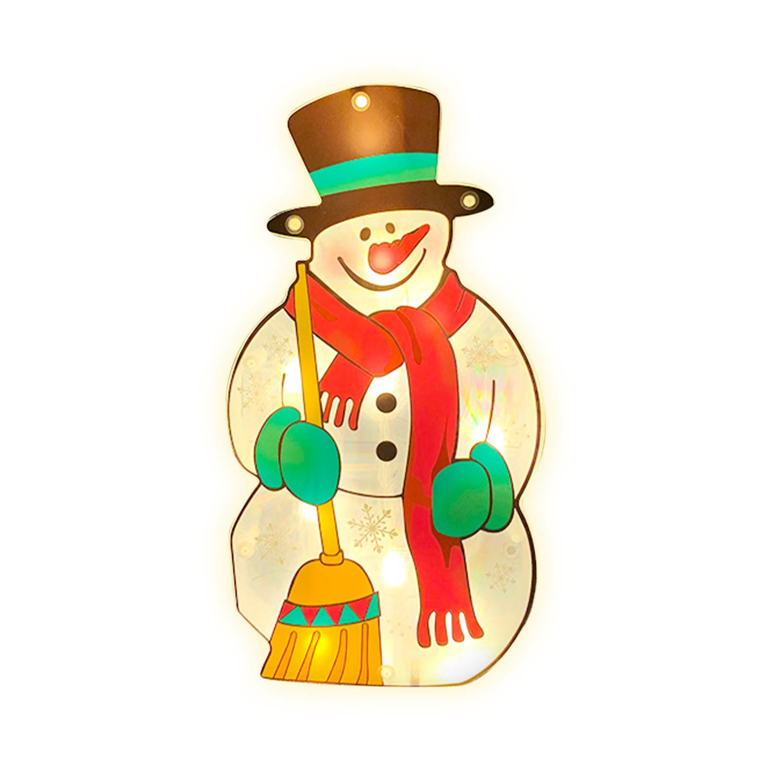 OAVQHLG3B Lighted Christmas Window Silhouette Decorations Christmas Window Lights with Suction