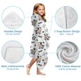 thumbnail image 7 of White Cow Moo Pattern Hooded Bath Towel，60"x35" for Ages 3 To 12 Kids, Quick Dry Lightweight Soft Microfiber Hood Beach Towel Cover Up for Kids, 7 of 7