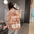 thumbnail image 2 of ibiyuan School Backpacks Korean Rainbow Cloud Lightweight Durable School Bag for Ages 5th 6th 8th 10th, Middle Elementary, High School, Campus, Vacation, 2 of 9