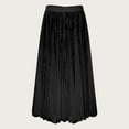 thumbnail image 4 of Sequin Skirt Elastic High Waisted A-Line Sparkle Pleated Skirts Color:Black Size:S, 4 of 7
