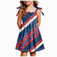 thumbnail image 3 of CAUYDY 1T 2T 3T Baby Toddler Girls' Independence Day Patriotic Dress 4T 5T 6T Kids Girl Sleeveless American Flag Star Stripe Print A Line Dresses (Sizes 5-6 Years,Hot Pink), 3 of 6