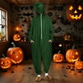 thumbnail image 2 of FAWUUDO Onesie Adult Unisex Christmas Zipper Pajamas Animals One Piece Homewear for Women Men Multicolor, 2 of 9