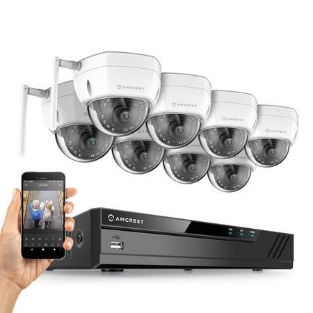 Amcrest 8CH Plug & Play H.265 6MP NVR 2MP 1080P Security