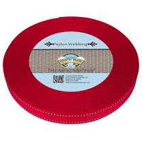 Country Brook Design® 3/4 inch Red Reflective Nylon Webbing, 10 Yards
