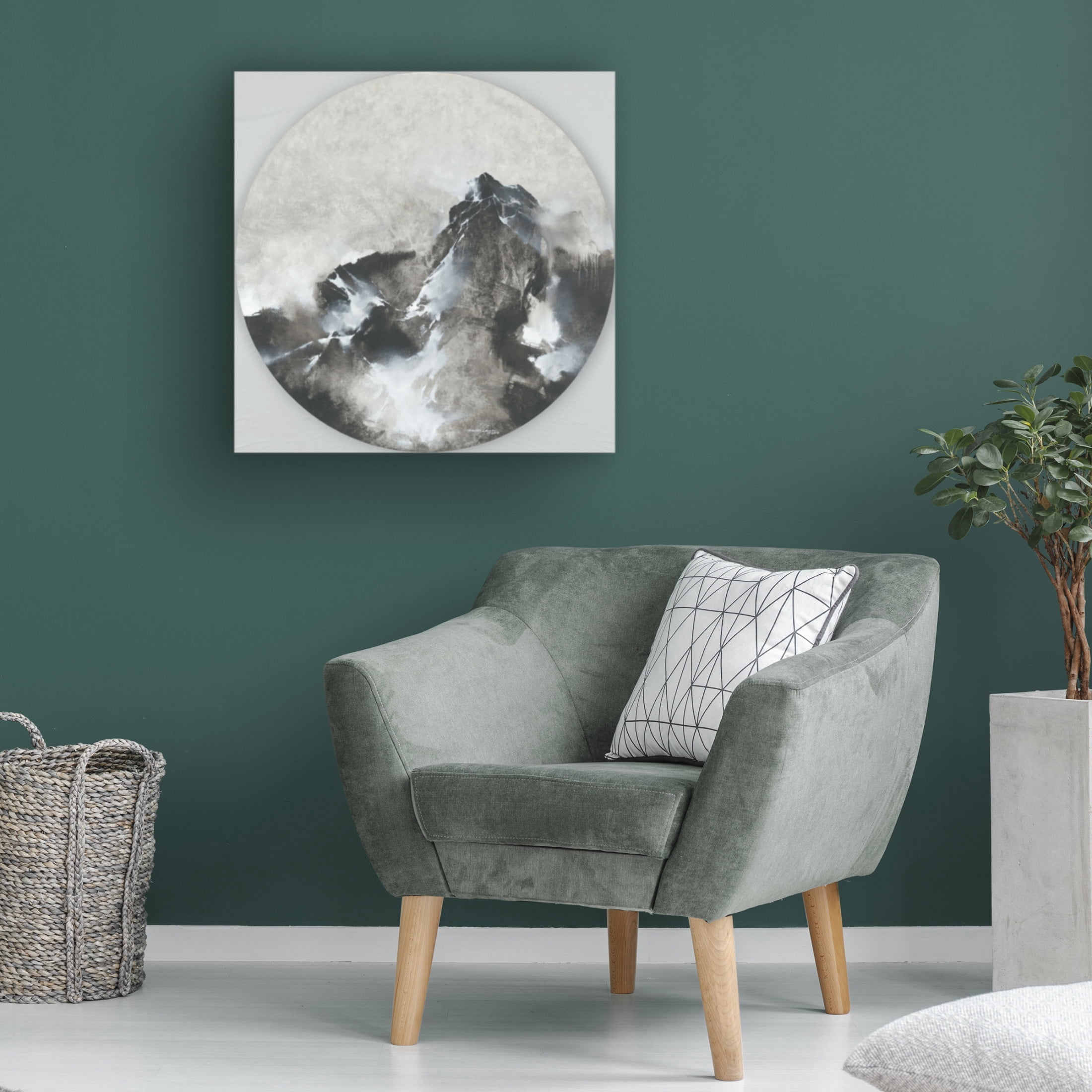 Canvas Wall Art - Thomas Leung 'Mountain Rhapsody' Wall Art for Living Room, Bedroom, or Office Décor by Trademark Fine Art - 18 x 18 Inches