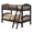Charcoal, variant on BEKids Traditional Solid Wood Twin/Twin Arched Bunk Bed in Pink